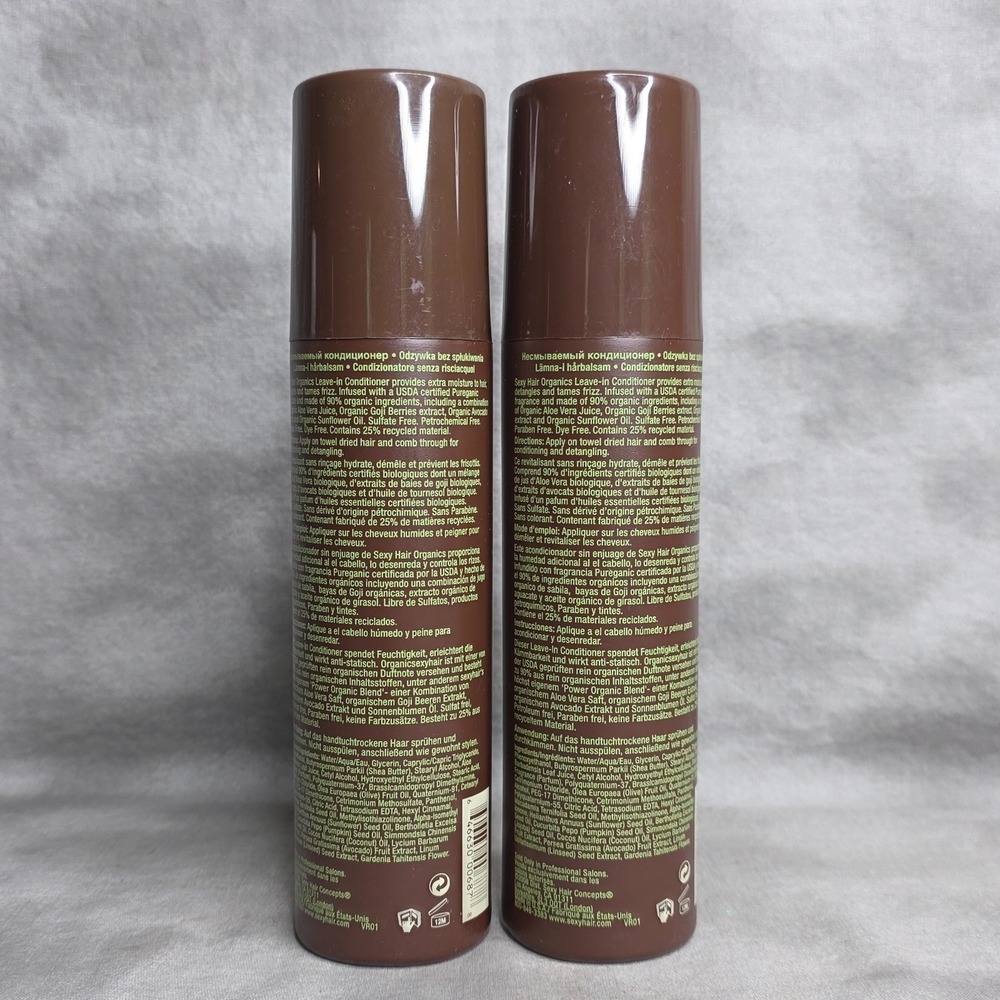 (X2) Sexy Hair Organics Leave-In Conditioner 8.5 fl oz - Picture 2 of 2